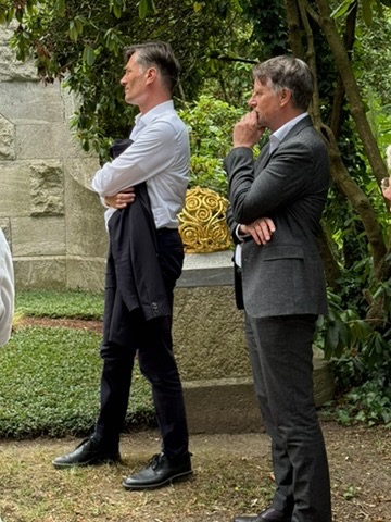 Bürgermeister Rosenthal und Amtsleiter Dittmar