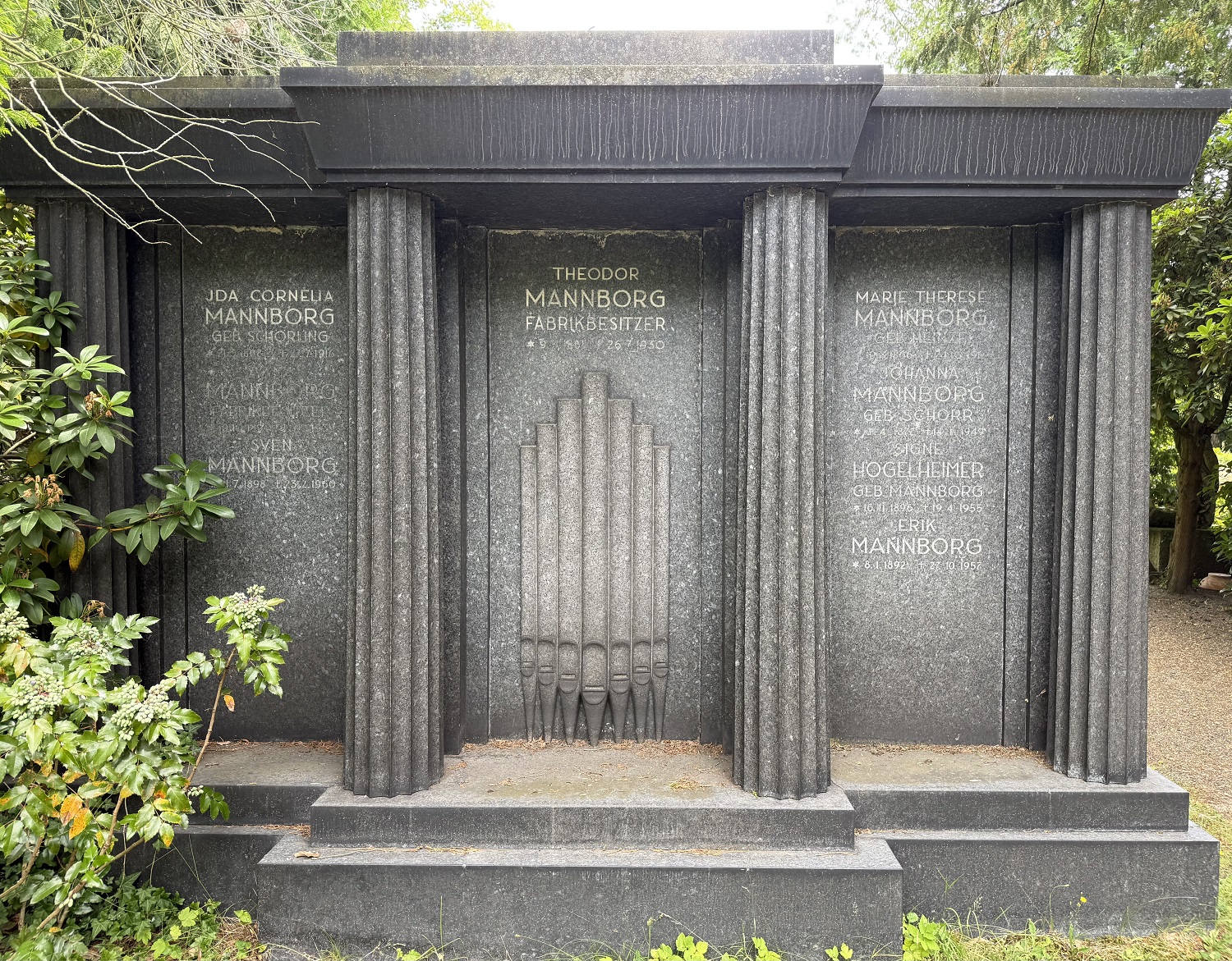 Grabmal Familie Theodor Mannborg Grabmal Familie Theodor Mannborg